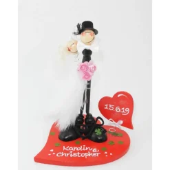 Personalisiertes Geldgeschenk Hochzeit – Handgefertigte Hochzeitsgeschenkfigur Brautpaar