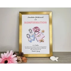 personalisiertes Geldgeschenk zur Konfirmation, Kommunion, Jugendweihe - Motiv Beauty