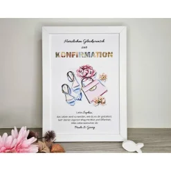 personalisiertes Geldgeschenk zur Konfirmation, Kommunion, Jugendweihe - Motiv Beauty