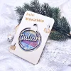 Personalisiertes Geldgeschenk Weihnachten | Geschenkverpackung nachhaltig  | Christbaumkugel mit Name | Weihnachtskarte