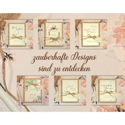 Personalisiertes Geldgeschenk zur Hochzeit – Vintage Hochzeitsgeschenk mit Rosen & Geschenkbox