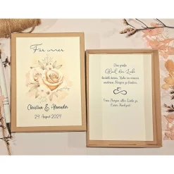 Personalisiertes Geldgeschenk zur Hochzeit – Vintage Hochzeitsgeschenk mit Rosen & Geschenkbox