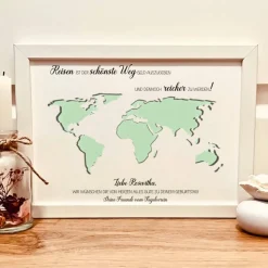 Personalisiertes Geldgeschenk zum Geburtstag – Einzigartiger Bilderrahmen für Reiseliebhaber