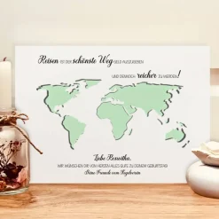 Personalisiertes Geldgeschenk zum Geburtstag – Einzigartiger Bilderrahmen für Reiseliebhaber