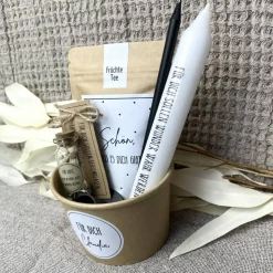 Personalisiertes Geschenkset für Frauen gefüllt, Geschenkset Kerze, Geschenkidee Frau, Geburtstagsgeschenk, Mitbringsel