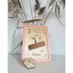 Personalisiertes Geschenk zur Geburt fürs Baby I Taufe I Stimmungsanzeiger I Geschenk für Eltern I lustiger Kreisel