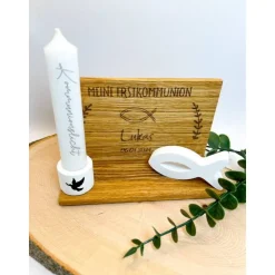 Personalisiertes Geschenk zur Kommunion / Kommunionsgeschenk / Kommunion Deko / Tischdeko zur Kommunion