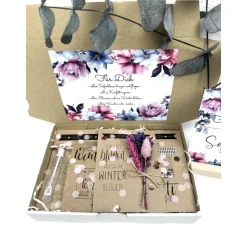 Personalisiertes Geschenk mit Trockenblumen für Frauen, Geburtstagsgeschenk für Schwester und Freundin