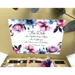 Personalisiertes Geschenk mit Trockenblumen für Frauen, Geburtstagsgeschenk für Schwester und Freundin