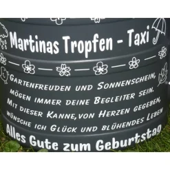 personalisiertes Geschenk zum Geburtstag , Rente, Einzug, Ostern, Weihnachten, Vatertag für Garten Gießkanne