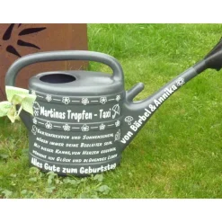 personalisiertes Geschenk zum Geburtstag , Rente, Einzug, Ostern, Weihnachten, Vatertag für Garten Gießkanne