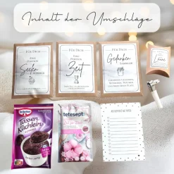 Personalisiertes Geschenk für Frauen, Freundin, Arbeitskollegin, Geschenkset, Danke, Entspannung, Geburtstagsgeschenk