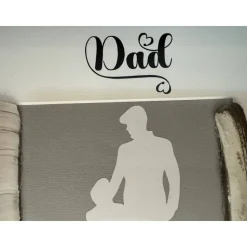 Personalisiertes Geschenk Vater Sohn – Handmade Bilderrahmen maritim mit Küsten-Deko