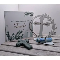 personalisiertes Geschenk zur Taufe - Geldgeschenke zur Taufe optional mit Karte