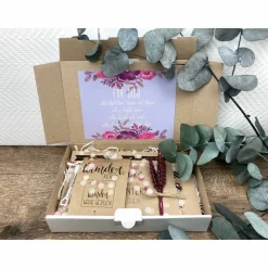 Personalisiertes Geschenk mit Trockenblumen für Frauen, Schwester, Freundin, Geburtstagsgeschenk