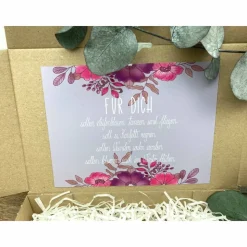 Personalisiertes Geschenk mit Trockenblumen für Frauen, Schwester, Freundin, Geburtstagsgeschenk