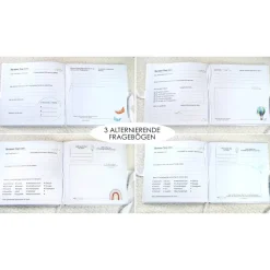 Personalisiertes Gästebuch & Taufalbum mit Taube und Olivenzweig zur Taufe mit Gästefragen oder Blanko