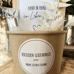 Personalisiertes Hochzeitsgeschenk für das Brautpaar, Geschenkset zur Hochzeit, Geschenkidee Hochzeit, 30