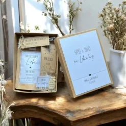 Personalisiertes Hochzeitsgeschenk für Brautpaar, Geschenkbox zur Hochzeit,