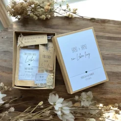 Personalisiertes Hochzeitsgeschenk für Brautpaar, Geschenkbox zur Hochzeit,