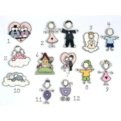 Personalisiertes Hochzeitsgeschenk – Handbemaltes Hochzeitskreuz individuell für das Brautpaar