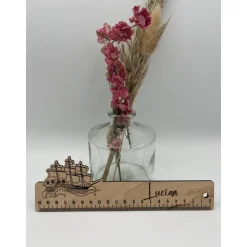 Personalisiertes Holz-Lineal zur Einschulung, Schulkind 2025 für die Schultüte