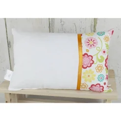 Personalisiertes Kissen zur Kommunion oder Konfirmation, in bunt und weiß, aus Baumwollstoff, ein tolles Geschenk.