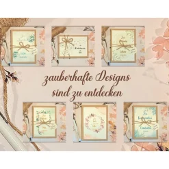 Personalisiertes Kommunionsgeschenk Mädchen – Geschenkbox mit Namen & Geldsäckchen