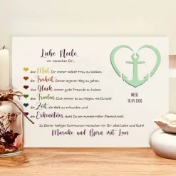 personalisiertes Kommunionsgeschenk | Geldgeschenk zur Erstkommunion | Erinnerungsrahmen zur heiligen Kommunion