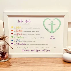 personalisiertes Kommunionsgeschenk | Geldgeschenk zur Erstkommunion | Erinnerungsrahmen zur heiligen Kommunion