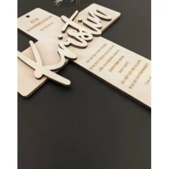 Personalisiertes Kreuz zur Taufe, Kommunion, Firmung, Konfirmation, Holzkreuz, Taufkreuz
