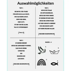 Personalisiertes Kreuz zur Taufe, Kommunion, Firmung, Konfirmation, Holzkreuz, Taufkreuz