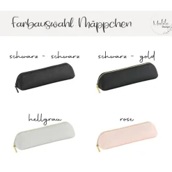 Personalisiertes Mäppchen mit Herz I Federmäppchen I Geschenkidee Lehrer Schüler I Geschenk I Schule