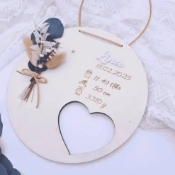 Personalisiertes Namensschild | Geschenke zur Geburt | Taufgeschenk | Geschenkidee | Geburtstafel | Baby Geschenk |  ind