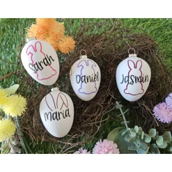 personalisiertes Osterei • Hase • Geschenk zu Ostern • Osterstrauß • Hasenohren • Osterei mit Name •