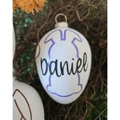 personalisiertes Osterei • Hase • Geschenk zu Ostern • Osterstrauß • Hasenohren • Osterei mit Name •