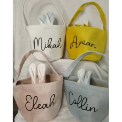 Personalisiertes Osterkörbchen mit Namen – Osterkorb Kinder – Ostertasche personalisiert – Oster Geschenk Kinder