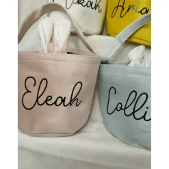 Personalisiertes Osterkörbchen mit Namen – Osterkorb Kinder – Ostertasche personalisiert – Oster Geschenk Kinder