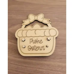 Personalisiertes Osterkörbchen aus Holz als Geldgeschenk-Verpackung – Kreative Geschenkidee zu Ostern