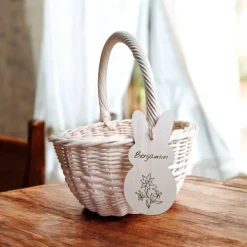 Personalisiertes Osterkörbchen, Kinderkorb, Osterkorb, Blumenkorb, Korb mit Anhänger