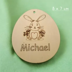 Personalisiertes Osterkörbchen, Kinderkorb, Osterkorb, Blumenkorb, Korb mit Anhänger