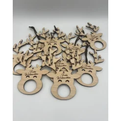 Personalisiertes Rentier für Schoko Weihnachtskugeln, Baumschmuck, Weihnachten
