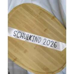 Personalisiertes Satinband – mit Wunschtext | Verschiedene Farben | Für Hochzeit, Einschulung, Taufe & Geschenke