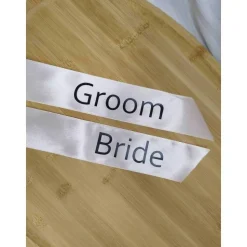 Personalisiertes Satinband – mit Wunschtext | Verschiedene Farben | Für Hochzeit, Einschulung, Taufe & Geschenke