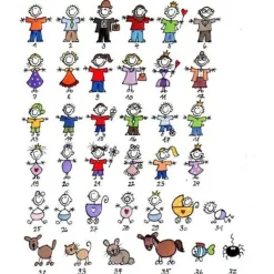 Personalisiertes Schiefertürschild für Familien – Individuelles Namensschild mit Herzanhänger & Vornamen