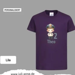 Personalisiertes Shirt GEBURTSTAG Zahl & Name personalisiert Polizei Junge Kuchen