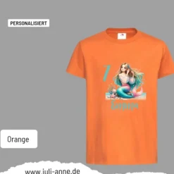 Personalisiertes Shirt GEBURTSTAG Zahl & Name personalisiert MERMAID CUTIE 5