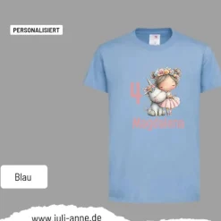 Personalisiertes Shirt GEBURTSTAG Zahl & Name personalisiert EINHORN MÄDCHEN 2