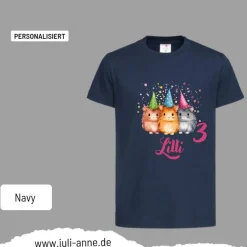 Personalisiertes Shirt GEBURTSTAG Zahl & Name personalisiert Meerschweinchen 2