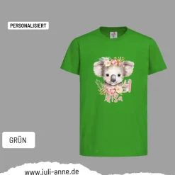 Personalisiertes Shirt GEBURTSTAG Zahl & Name personalisiert Koala